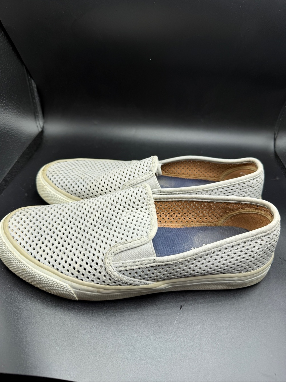 Sperry gray loafers size 7